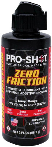 Pro-Shot Zero Friction synthetic lubricant bottle