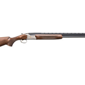 Wood-stock shotgun isolated on white background
