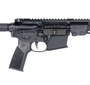 Compact AR-style pistol with stabilizing brace