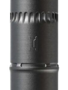 Black cylindrical metal device with vented slots