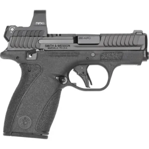 Smith & Wesson .380 pistol with red dot sight
