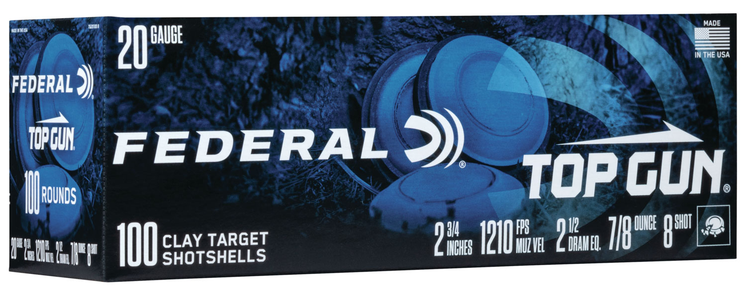 Federal Top Gun 20 gauge shotshells box