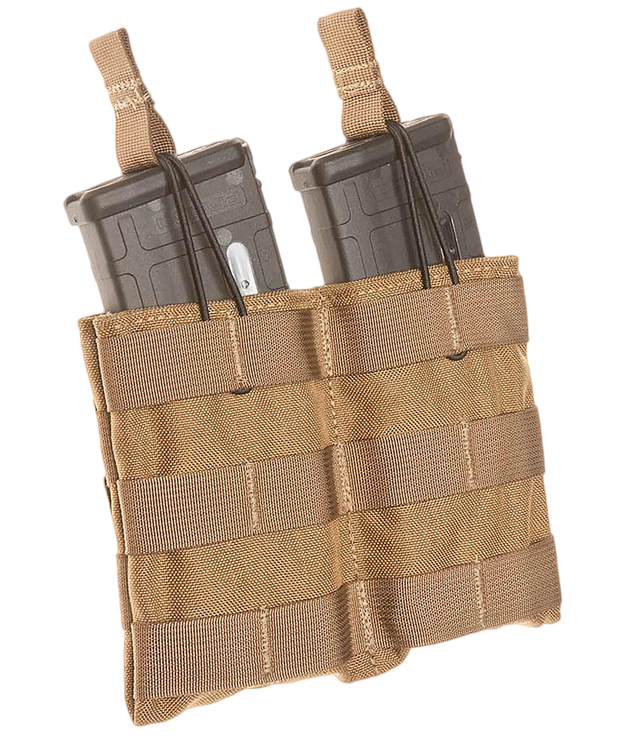 Tan tactical double rifle magazine pouch