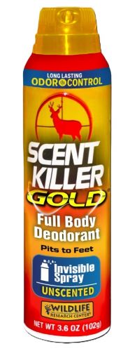 Scent Killer Gold full body deodorant spray can