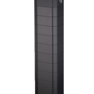 Tall black modular battery pack with top port