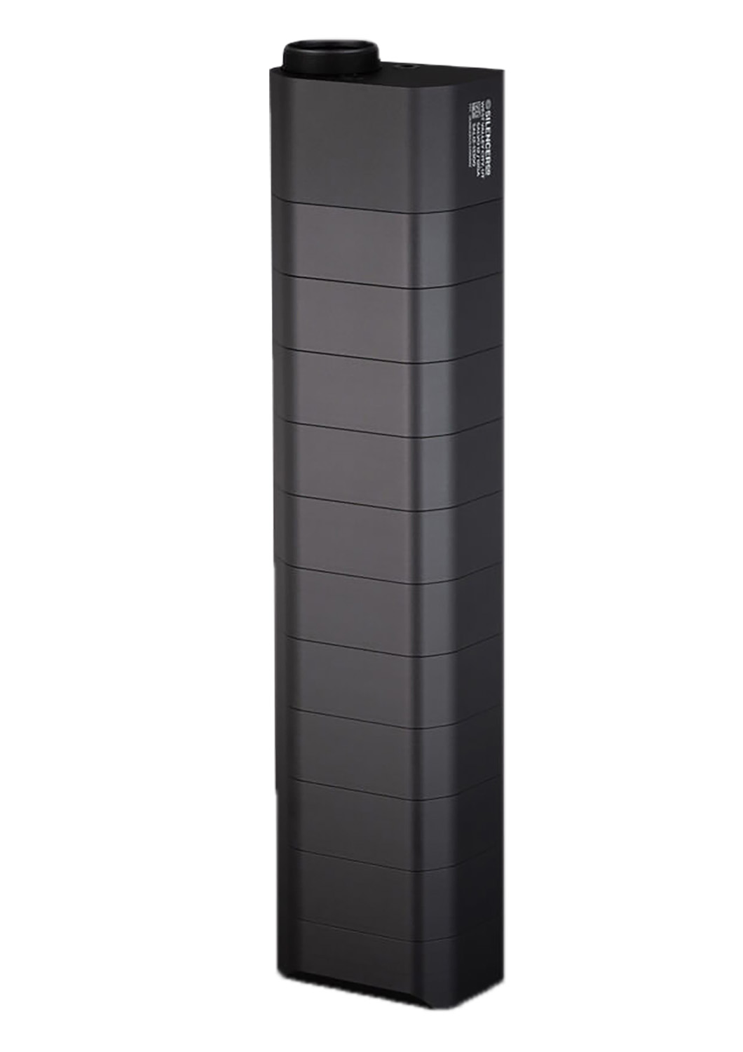 Tall black modular battery pack with top port