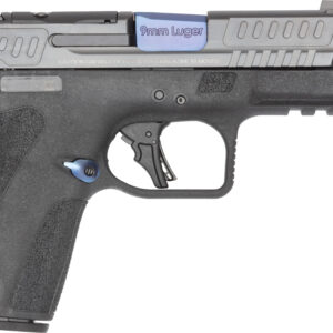 9mm semi-automatic pistol with compensator