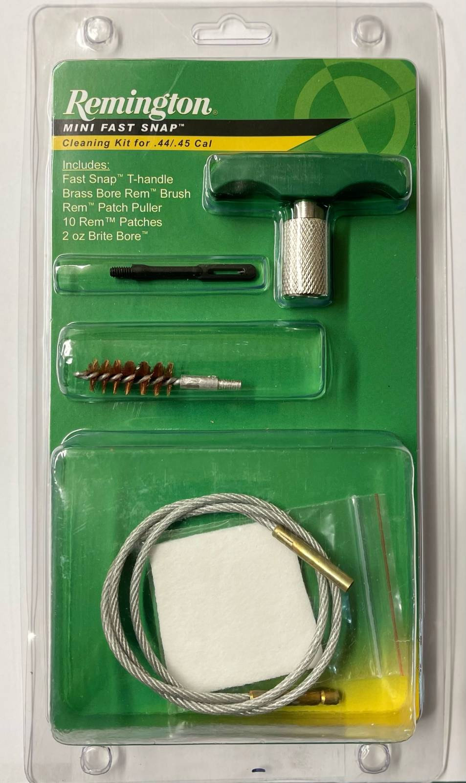 Remington .44/.45 caliber gun cleaning kit package