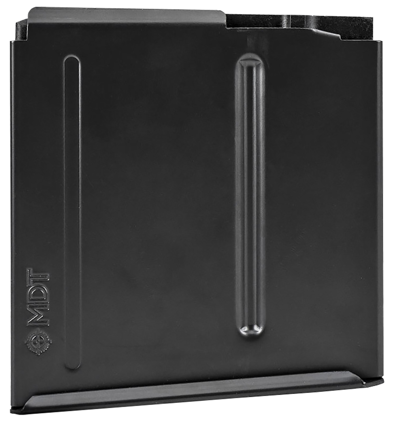 Black MDT metal rifle magazine
