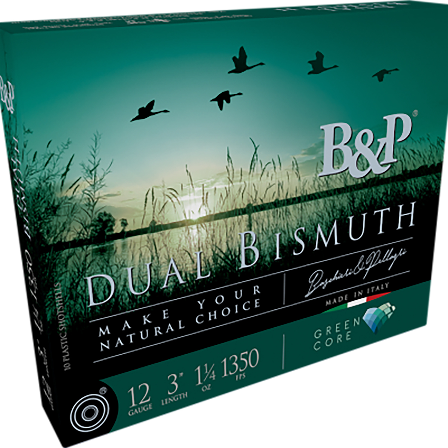 B&P Dual Bismuth 12-gauge shotgun shells box