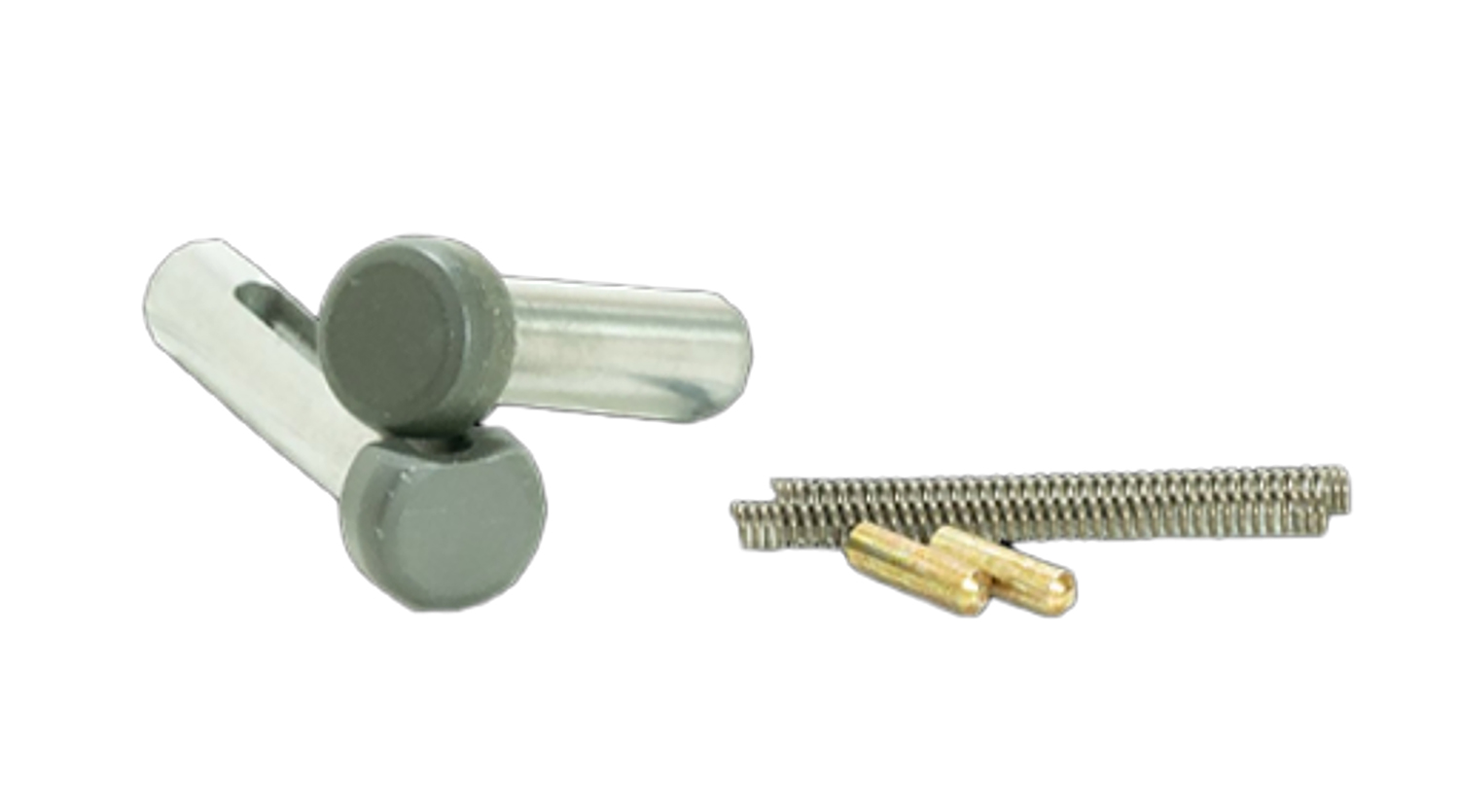 Small hardware parts with spring and pins