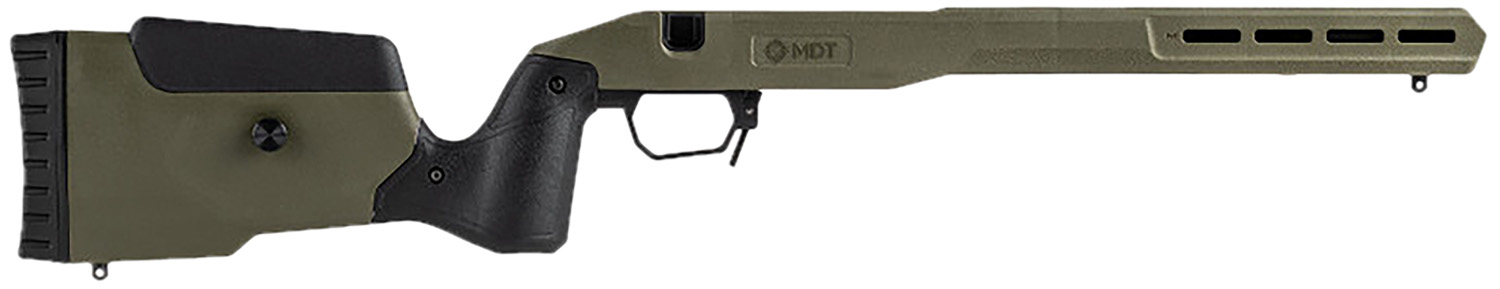 Olive green rifle chassis stock