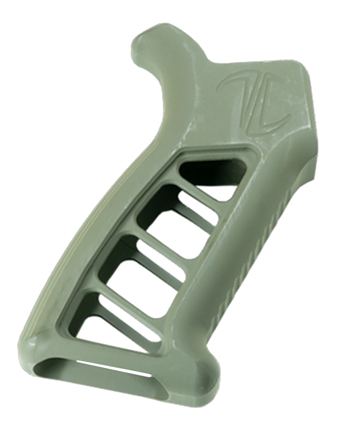 Green polymer AR-style pistol grip