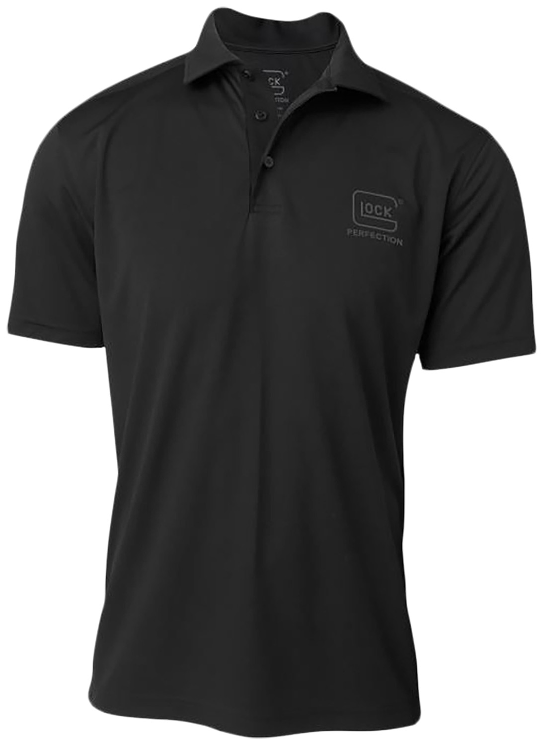 Black Glock Perfection logo polo shirt