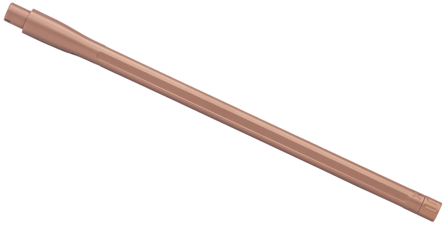 Copper grounding rod isolated on white background