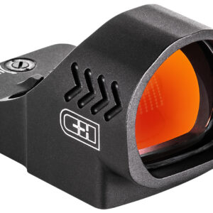 Compact red dot sight with orange lens