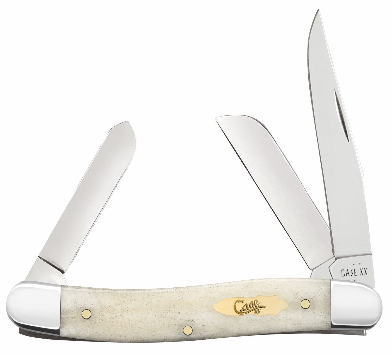 Three-blade Case XX pocket knife open