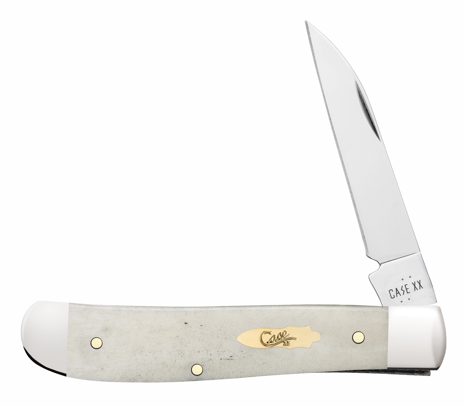 Case XX folding pocket knife with white handle