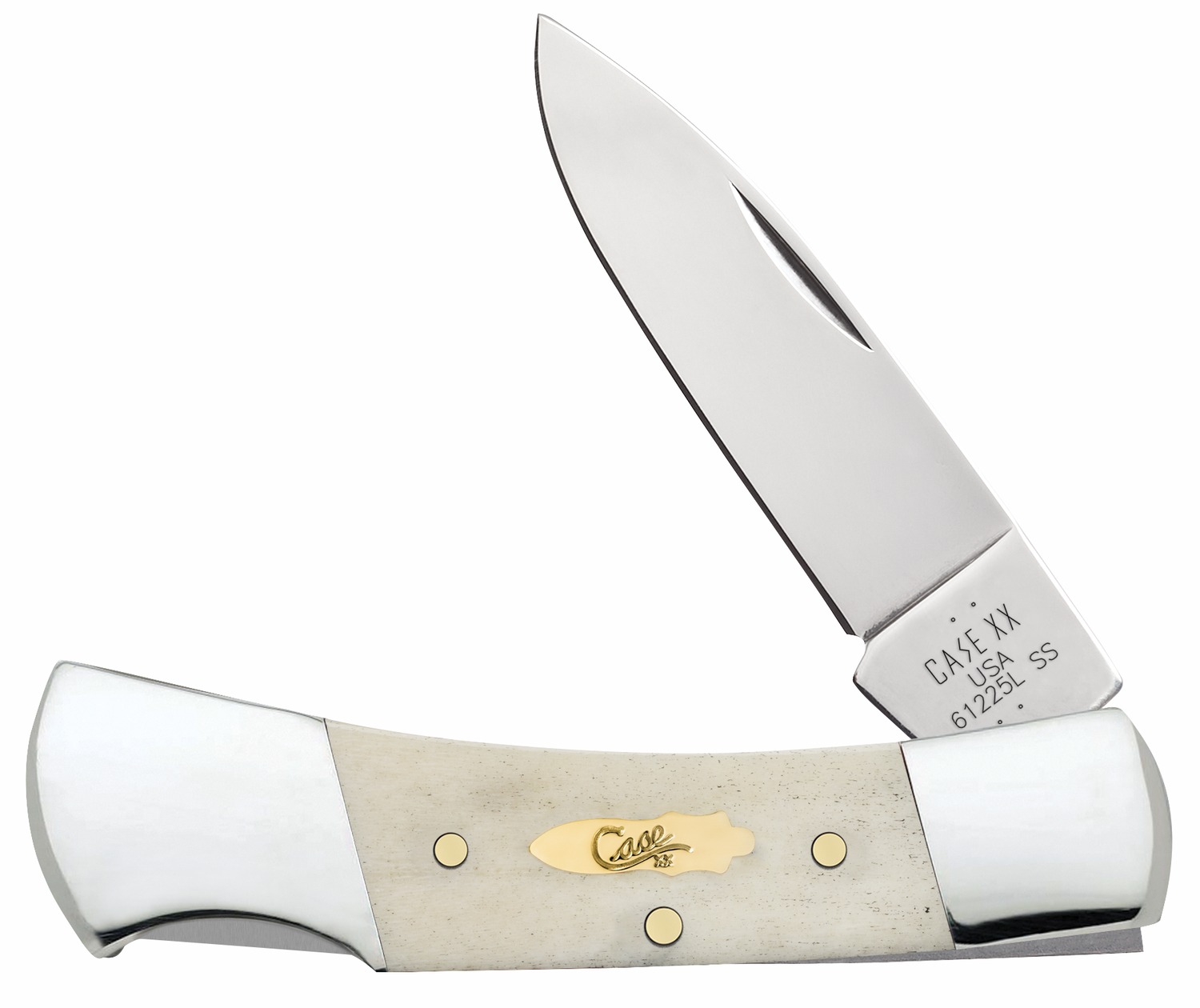 Case XX folding pocket knife with white handle