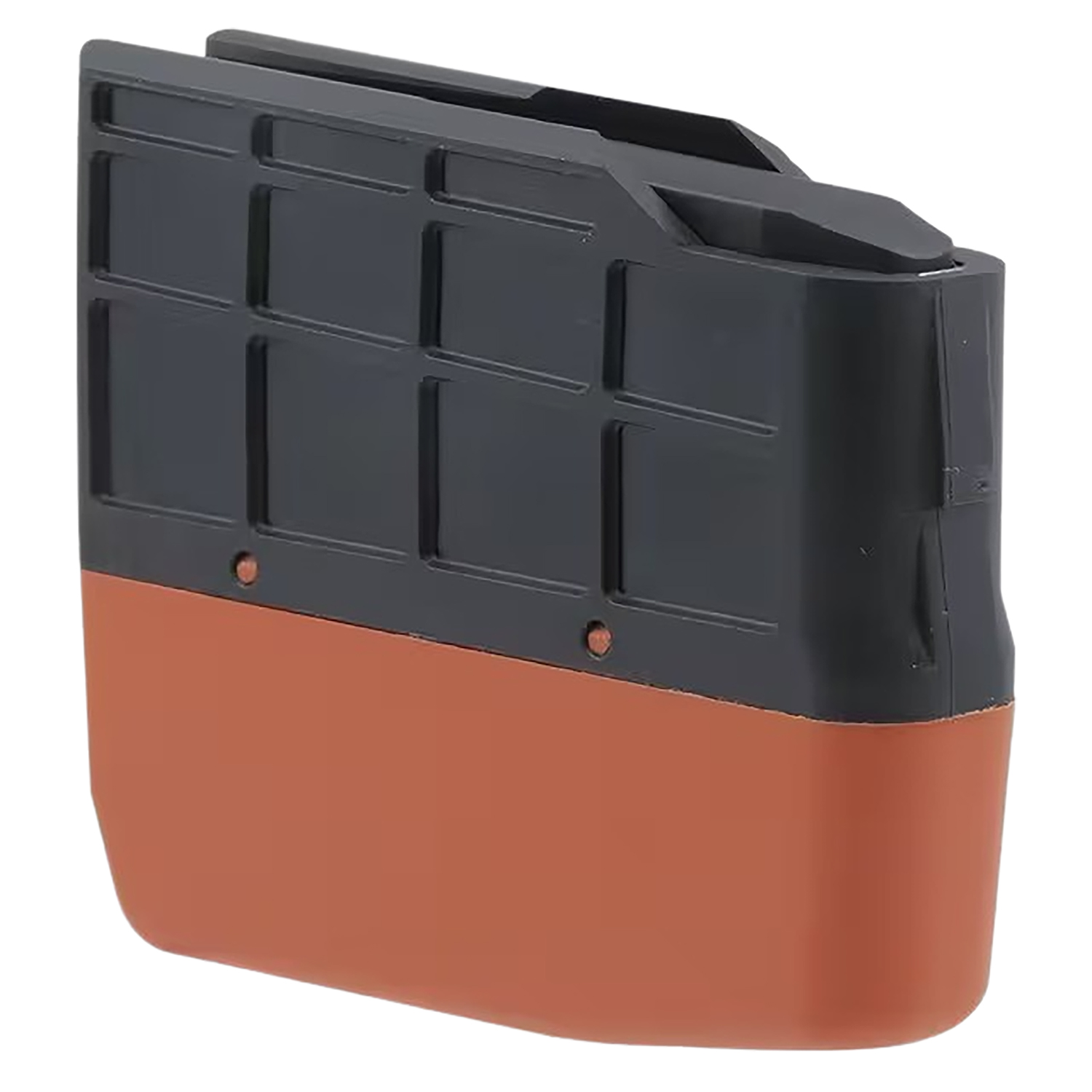 Black and orange rifle magazine