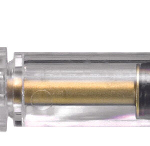 Transparent voltage tester screwdriver with brass probe