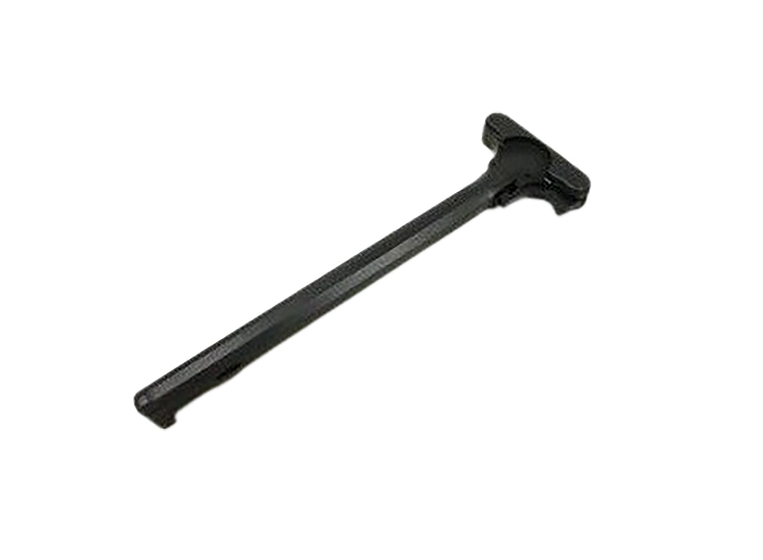 Black T-handle Allen wrench on white background