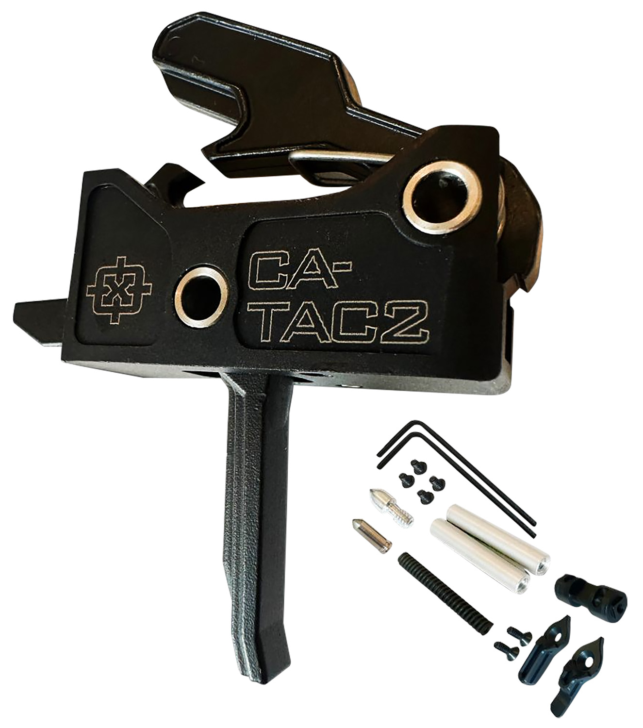 CA-TACZ firearm trigger assembly with installation components
