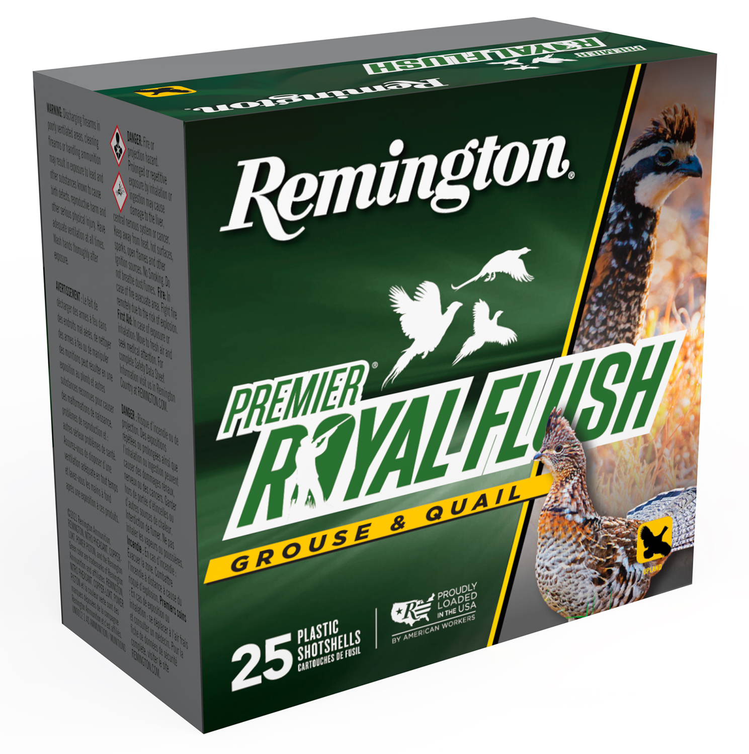 Remington Premier Rovaleush shotgun shells box