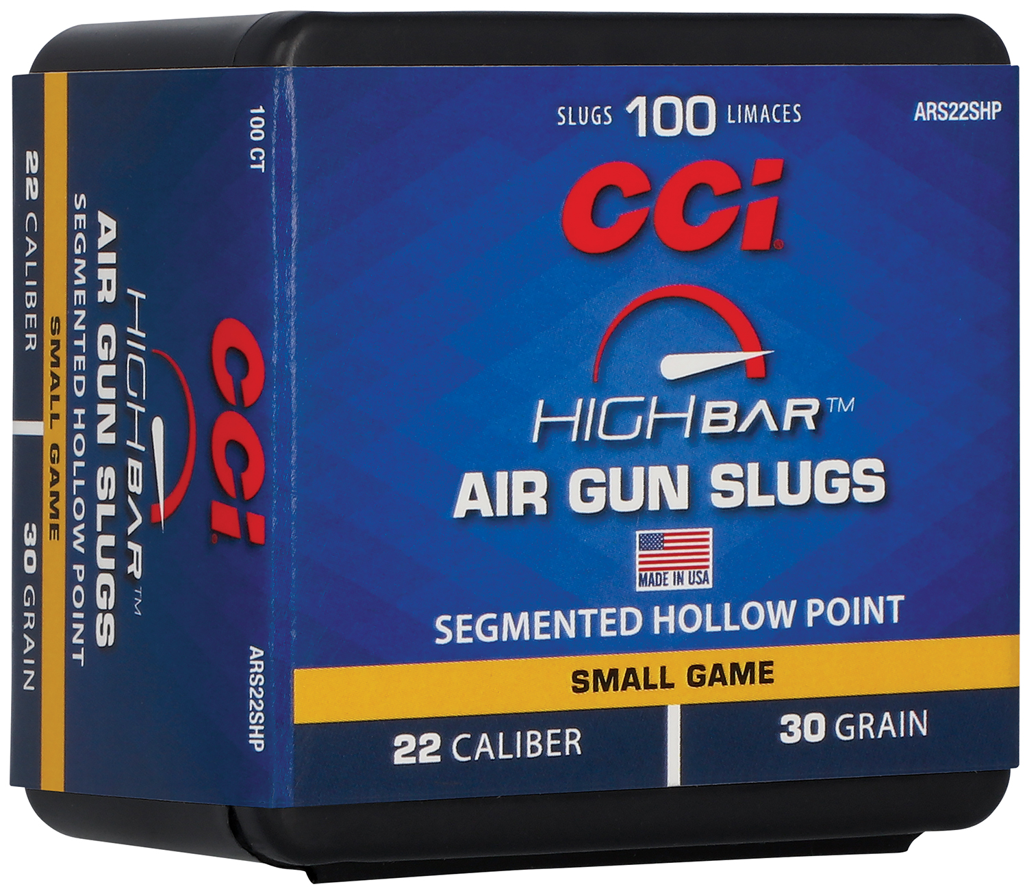 CCI Highbar 22 caliber air gun slugs box