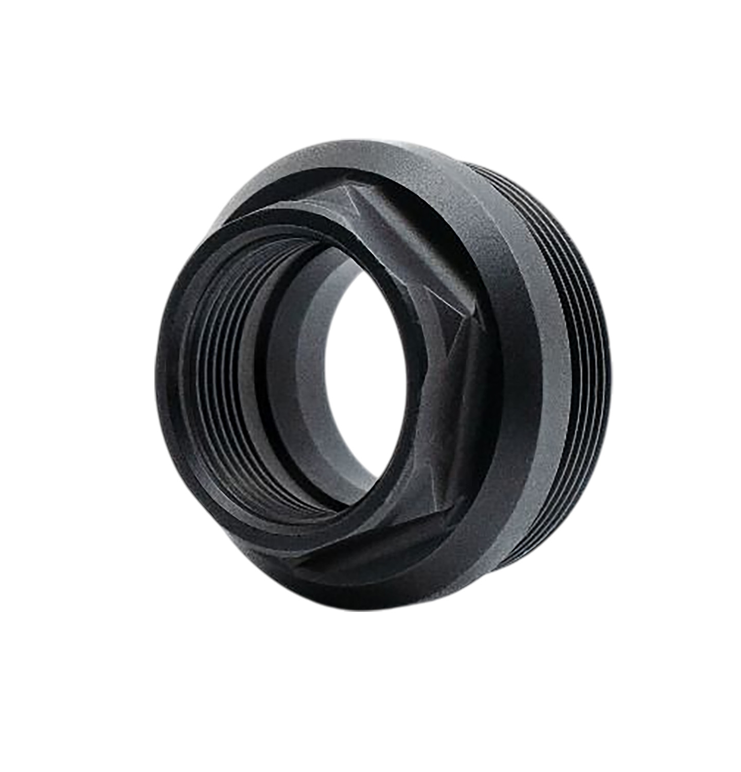 Black threaded pipe reducer bushing adapter