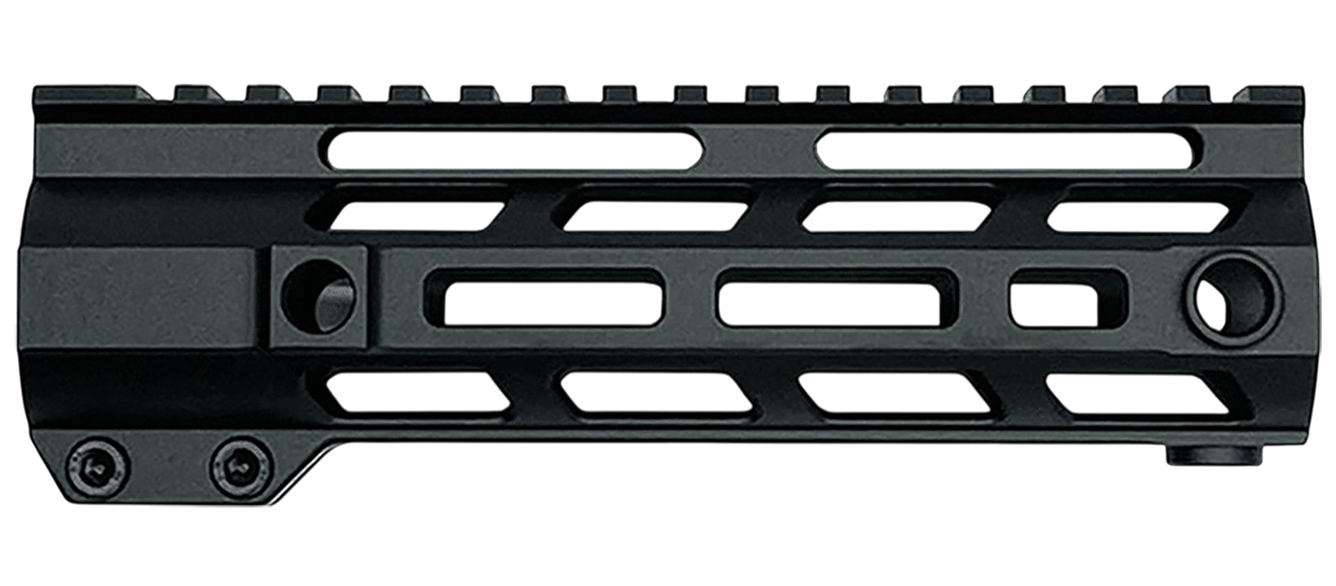 Black M-LOK rifle handguard rail system