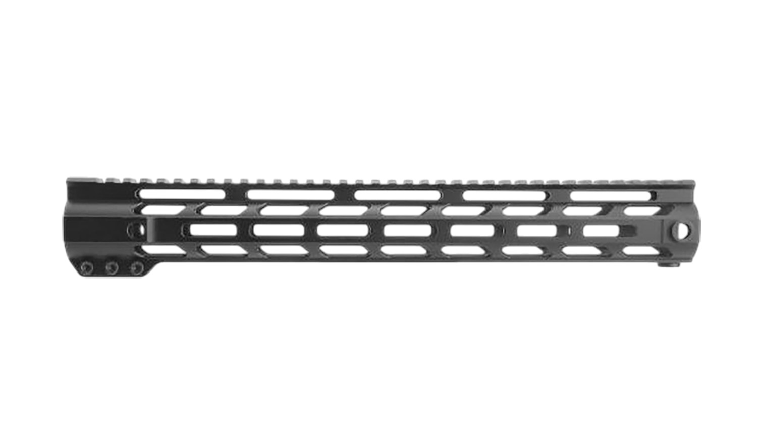 Black M-LOK rifle handguard with top rail