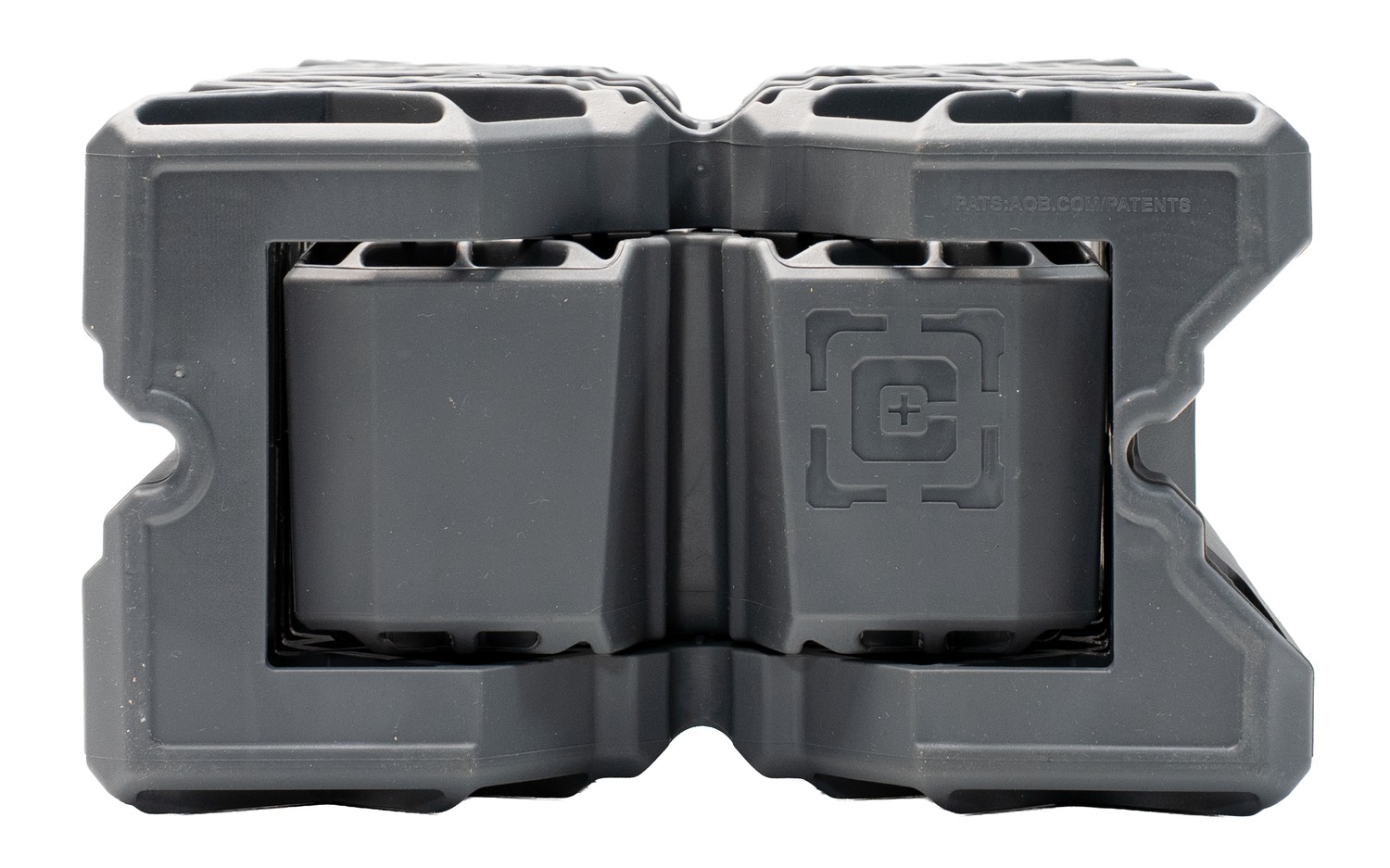 Gray modular plastic weight block system