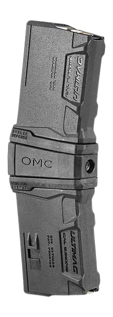 Black rifle magazine with extension base