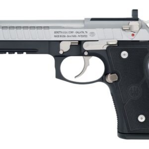 Beretta semi-automatic pistol on white background