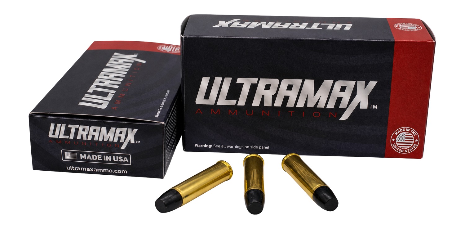 Ultramax ammunition boxes and three cartridges
