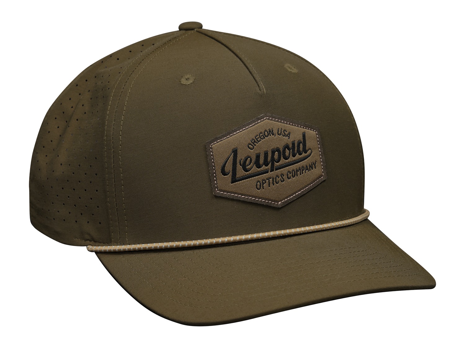 Olive green Leupold logo baseball cap