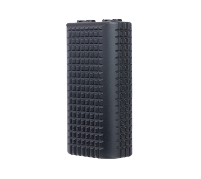 Black textured rectangular building brick block