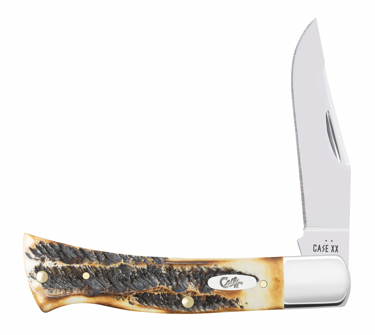 Case XX folding knife with stag handle
