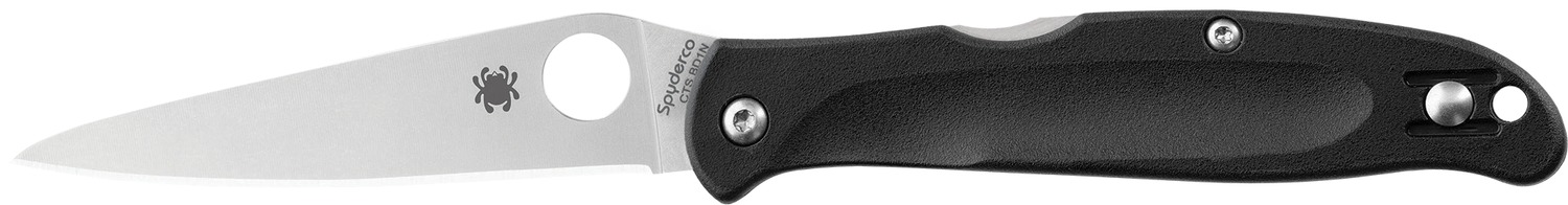 Folding pocket knife with black handle