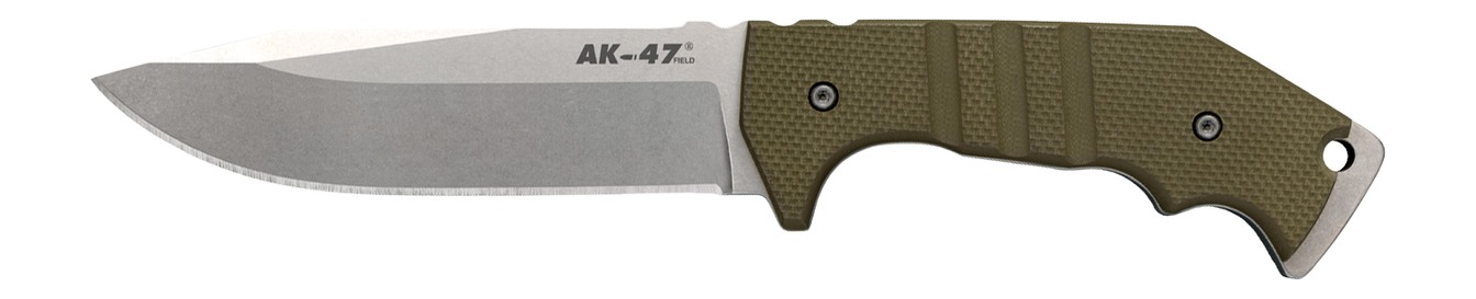 AK-47 Field fixed-blade knife with green handle