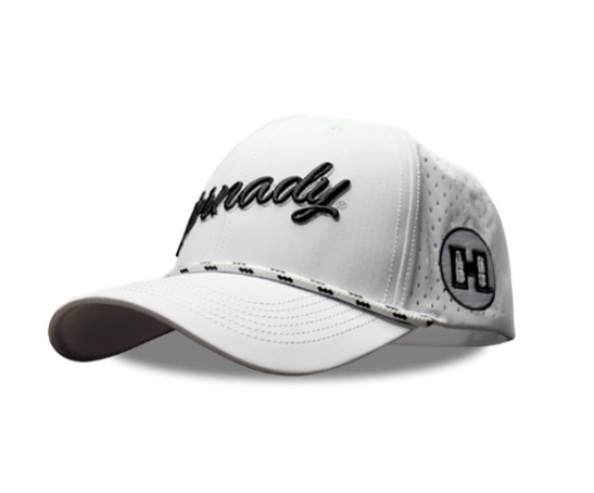 White Nomad baseball cap with black logo