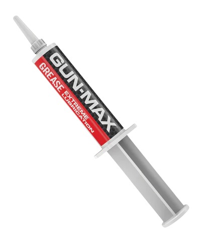 GUVIMAX grease syringe labeled Extreme Friction