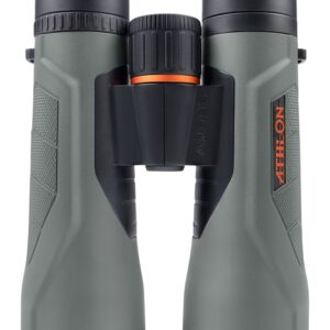 Green Aethon binoculars on white background