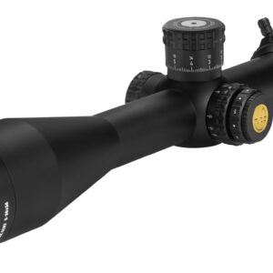 Black Athlon rifle scope isolated on white background