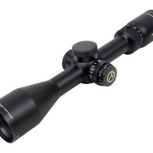 Black rifle scope isolated on white background