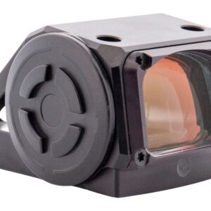 Compact reflex sight with amber-tinted lens