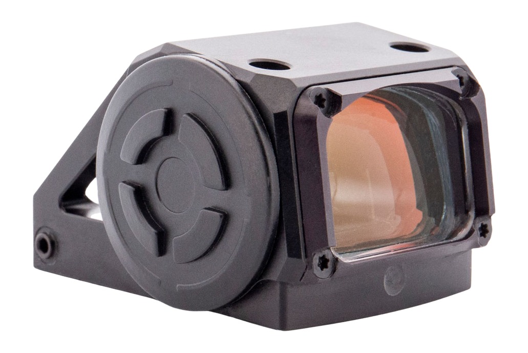 Compact reflex sight with amber-tinted lens