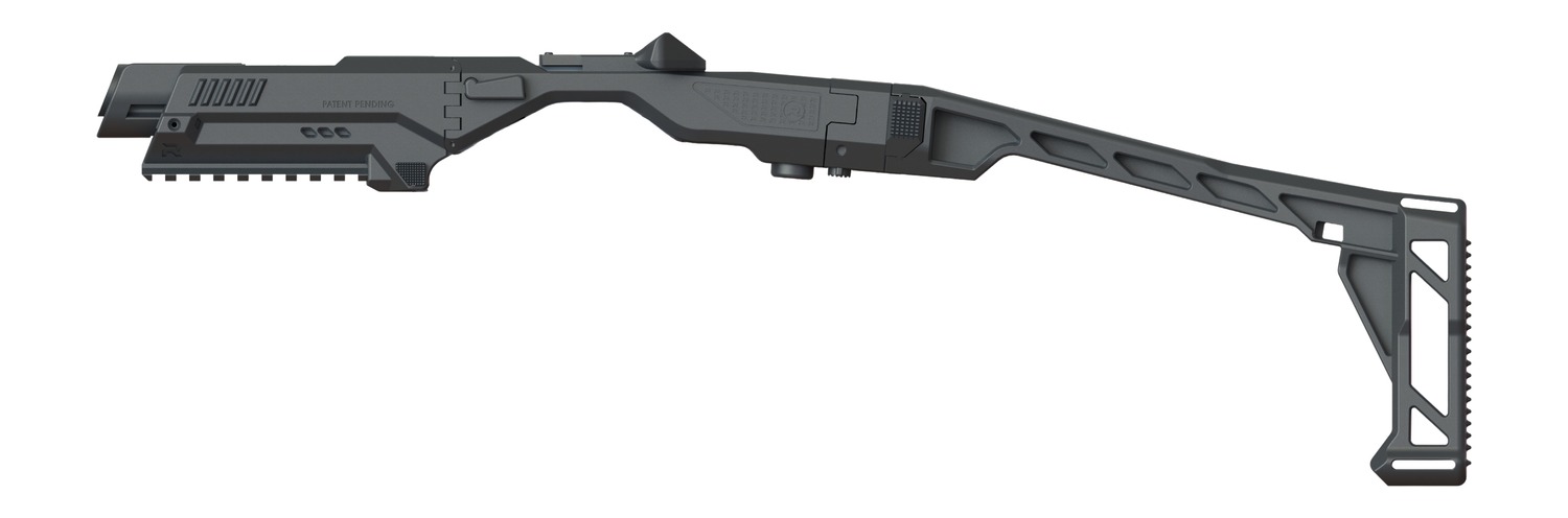 Modern tactical shotgun with folding stock
