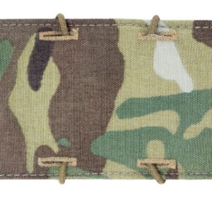 Camouflage tactical pouch with elastic cord loops